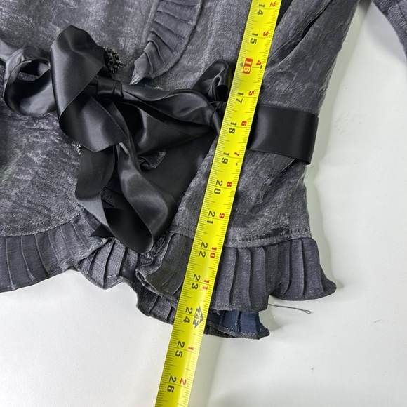 R & M Richards Evening Metallic Grey Fancy Blazer - Picture 10 of 14